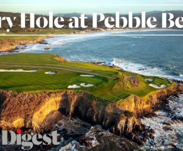 Every Hole at Pebble Beach Golf Links in Pebble Beach, CA