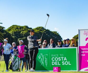 Carlota Ciganda rattles in five birdies on the way to a score of 70 (-2) after 18 holes