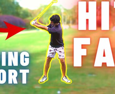 Swing SHORTER Hit FARTHER - The Best Golf Ball Striking Tip You Need to Know
