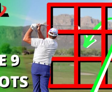 Hitting The 9 Golf Shots | Shaping Irons With Trackman And Shot Tracer