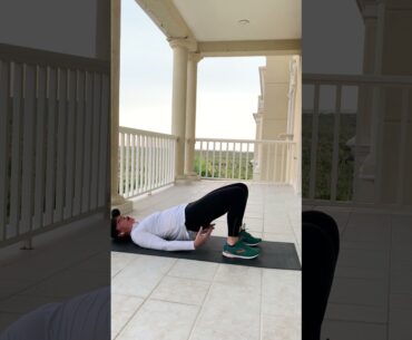 An Exercise to help strengthen your glutes and lower back