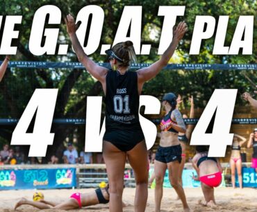 4 vs 4 Pro Beach Volleyball | The 4-Man ATX Women's Semifinal CALIFORNIA vs TEXAS