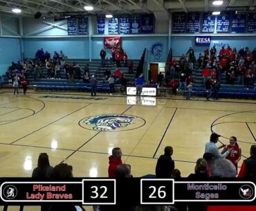 Pikeland Lady Braves vs. Monticello - 7th Grade State Tournament Quarterfinals