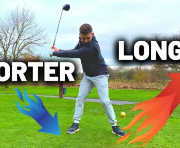 Swing SHORTER but hit the golf ball further!! (Perfect for Seniors)