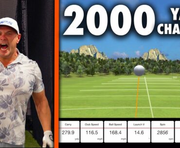 PGA Pro Attempts 2000 Yard Challenge! // He Went Full Rage Mode!