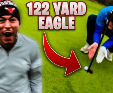 28 HANDICAPPER SHOOTS HIS FIRST EAGLE!!! Scramble Vs A Pro!