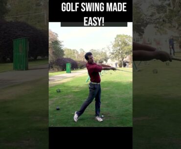 The Golf Swing MADE EASY (Great Ball Striking in One Simple Drill) #shorts #golfswing #golftips