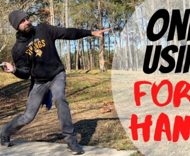Playing a Forehand Only Round (Putts Too!!) VLogmas Day 15