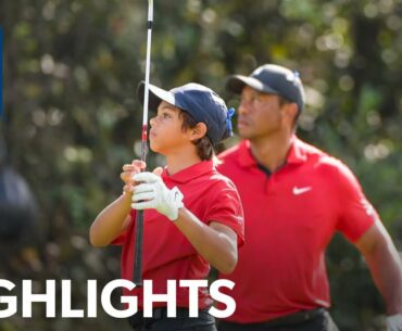 Charlie Woods' back-to-back solo birdies at PNC Championship | 2021
