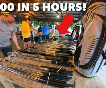 $1000 IN GOLF CLUB SALES AT THE FLEA MARKET!!