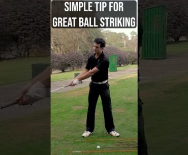 Simple Little Trick for GREAT BALL STRIKING #shorts #golfswing #golftips #golf
