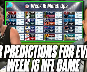 Pat McAfee & AJ Hawk Pick EVERY NFL Week 16 Game