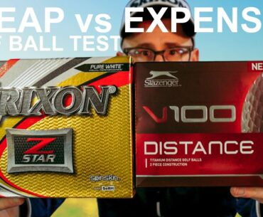 CHEAP vs PREMIUM GOLF BALLS the spin numbers and SHOCKING