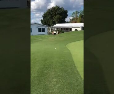 A golf course on a mobile home park. that's a first #golf  #shorts