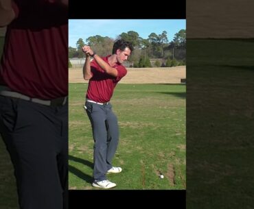 Perfect Powerful Downswing - Move Your Shoulder DOWN and UNDER #shorts #golfswing #golftips #golf