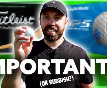 How important is a 'decent' golf ball?