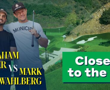 Mark Wahlberg vs Abraham Ancer at Wahlberg's insane backyard golf facility