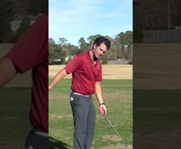 Hit Perfect Golf Shots with this LOW HANDS FEEL -  game changing golf tip!  #shorts