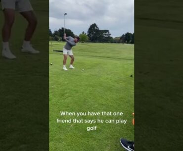 Loved the way he grabbed the head as if it was faulty or loose... #golf  #shorts