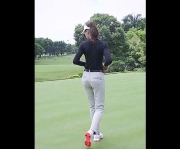 PGM KUZ112 winter women golf trousers nylon spandex stretch golf ladies pants