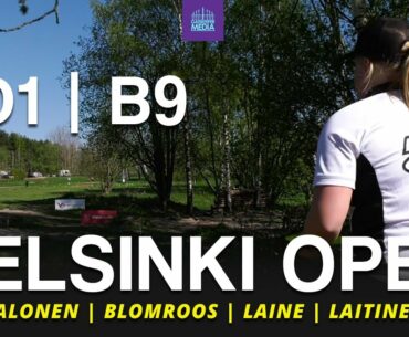 2021 Helsinki Open | FPO RD1, B9 | Salonen, Blomroos, Laine, Laitinen | ENGLISH COMMENTARY