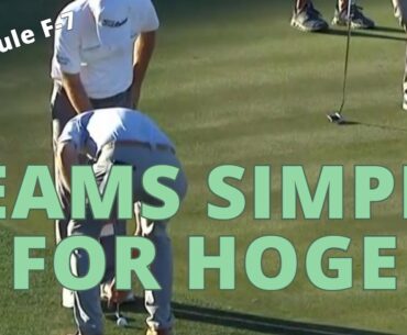 Seams Simple for Hoge - Golf Rules Explained