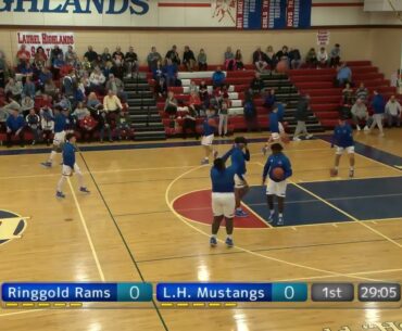 WPIAL High School Boys Basketball Ringgold at Laurel Highlands 2/1/22