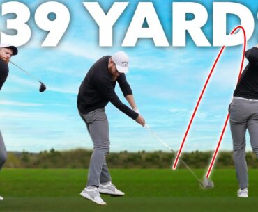 This golfer hits it over 400 yards!