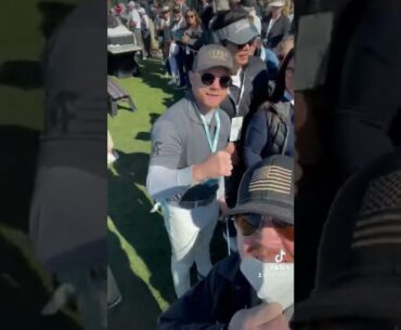 Saul “Canelo” Alvarez and Carnelo together at Pebble beach Golf Course.