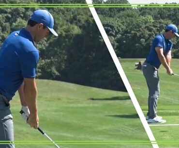 Watch Rory Mcilroy Powerful Swing DTL On The Range