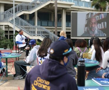 Dave Roberts, Dodgers host John Muir students for Jackie Robinson event at Dodger Stadium