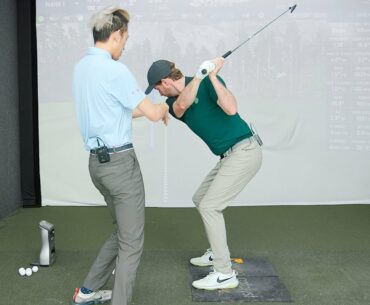 How to Stop Pulling Arms Down & Start Downswing with Lower Body | with @Larry Cheung