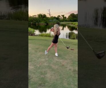 Emily Faulkner drivin!!  #Shorts #golf #golfgirl #golfshort