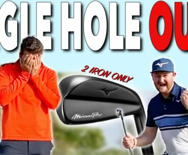 EAGLE Hole Out With A 2 IRON?! 2 Iron only Matt Fryer Golf v Andy Carter Golf