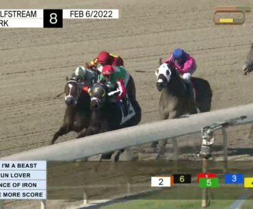 Gulfstream Park Carrera 8 - 6 de Febrero 2022