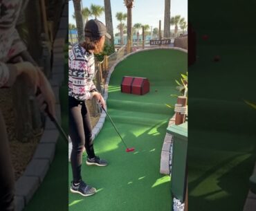 CRAZY Mini Golf Hole In One!