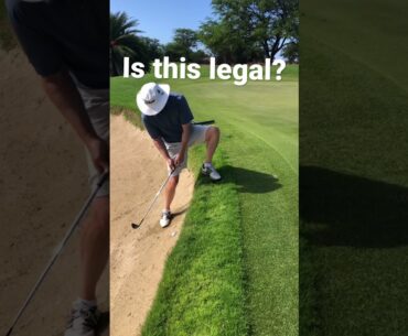 Golf rules | Can I build a stance in a bunker? | Rules of golf tutorial #short