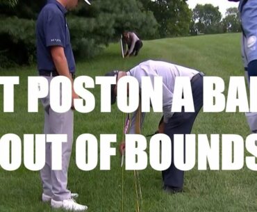 JT Poston a Ball Out of Bounds on 15 - Golf Rules Explained