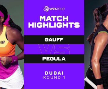 Coco Gauff vs. Jessica Pegula | 2022 Dubai Round 1 | WTA Match Highlights