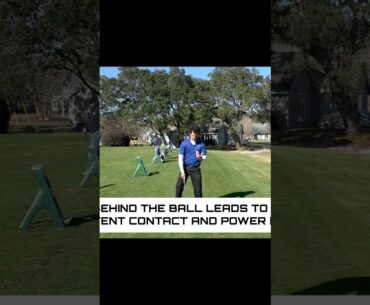 DON'T GET BEHIND THE BALL - This is a Golf Swing DEATH MOVE #shorts #golfswing #golftips #golf