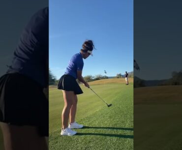 Golf swing to shoot low scores! #shorts #golfgirl #golfswing