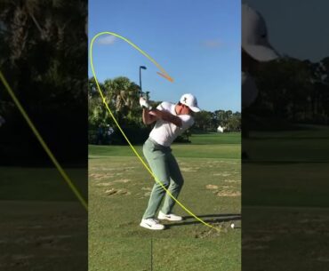 Rory Mcilroy golf swing on shot tracer app