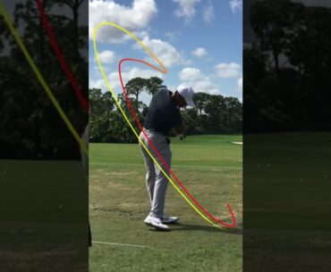 Tiger Woods golf swing created using Shot Tracer app