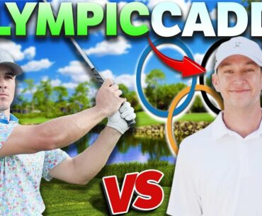 I Challenged OLYMPIC CADDY And PROFESSIONAL Golfer To A 9 Hole Golf Match