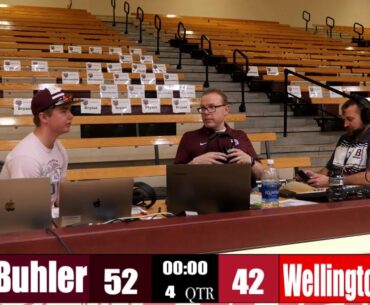 Buhler High Varsity Men's Basketball vs Wellington (First Round- Regional)