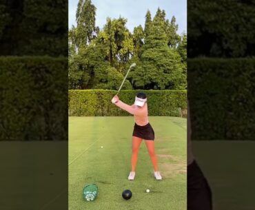 Slomo range work - #shorts #golf #golfgirl #short