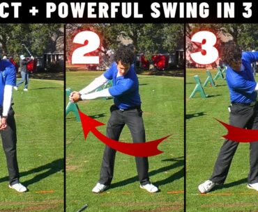 3 steps to a CONSISTENT + POWERFUL golf swing - Transform your ball striking in 10 seconds!