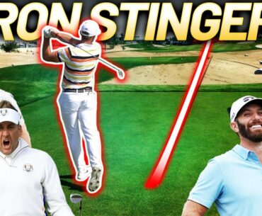 MY 1 IRON STINGER CHALLENGE ft Dustin Johnson, Matt Wolff, Tommy Fleetwood, & Sergio Garcia