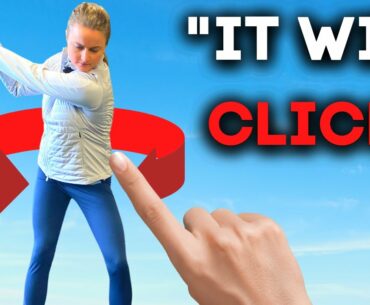 Rotation in your backswing and downswing will JUST CLICK with this drill