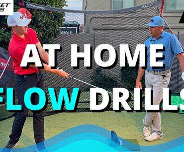 Best At Home Golf Drills For FLOW (Sequence And ZOMBIE WALKS w/ Rukket Sports)